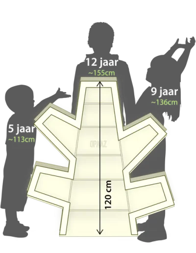 Play3 Speelbomen met drie kinderen van 5, 9 en 12 jaar