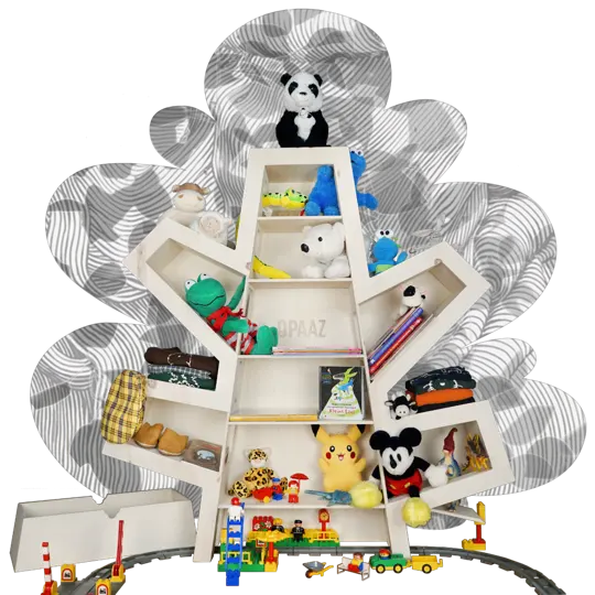 Play3 Benoë de Poppenboom met een fantasie-Achtergrond