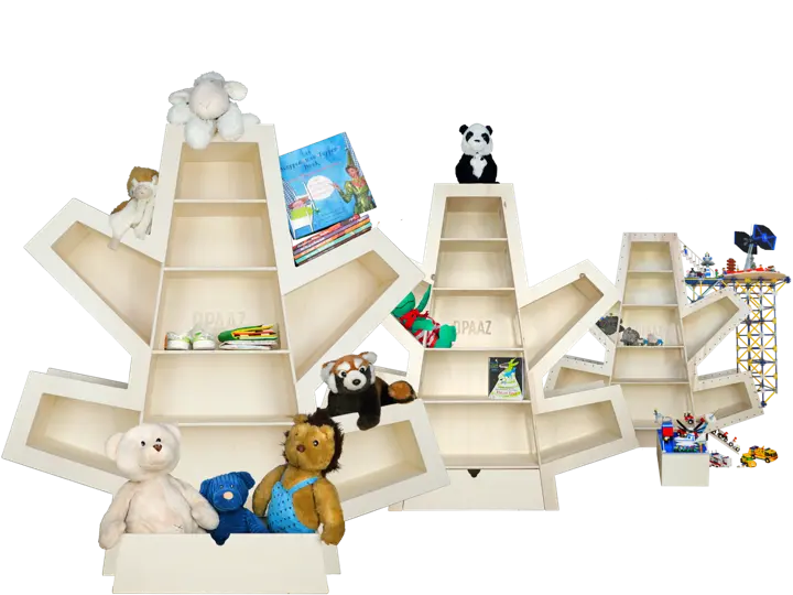 Drie versies Play3 speelbomen op een rij