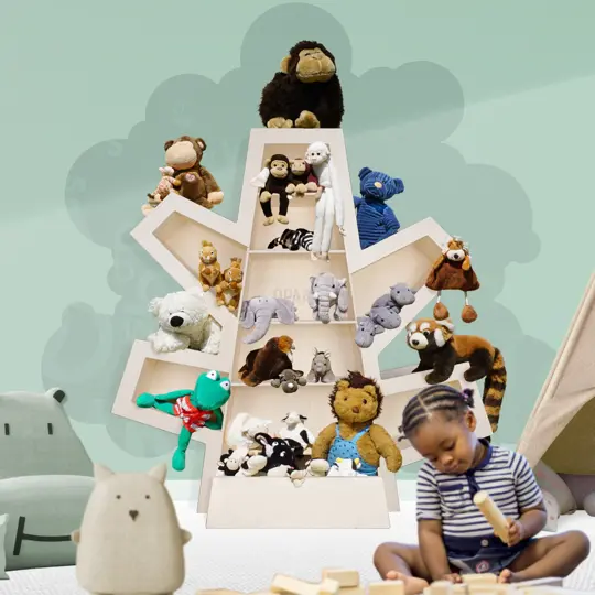 Mintkleurig babykamer interieur met Play3 Karibu kastje